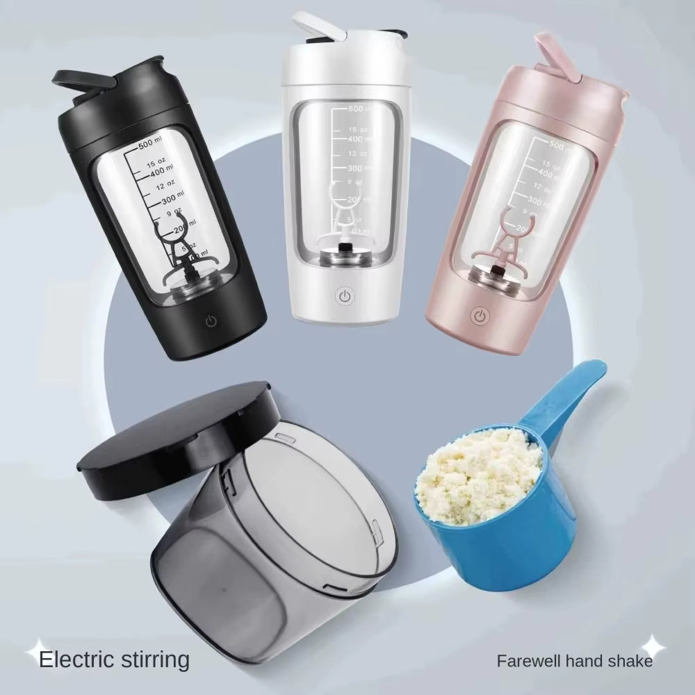 650ML Multifunctional Mixing Cup Automatic Mini Portable Rechargeable Shaker Cup Sports Fitness Protein Powder Mixing Cup